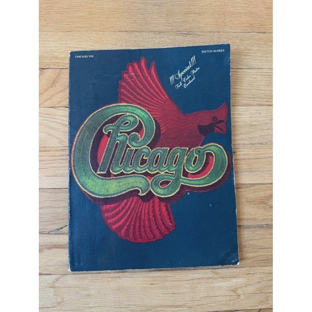 CHICAGO VIII sketch scores with Poster First edition 1975